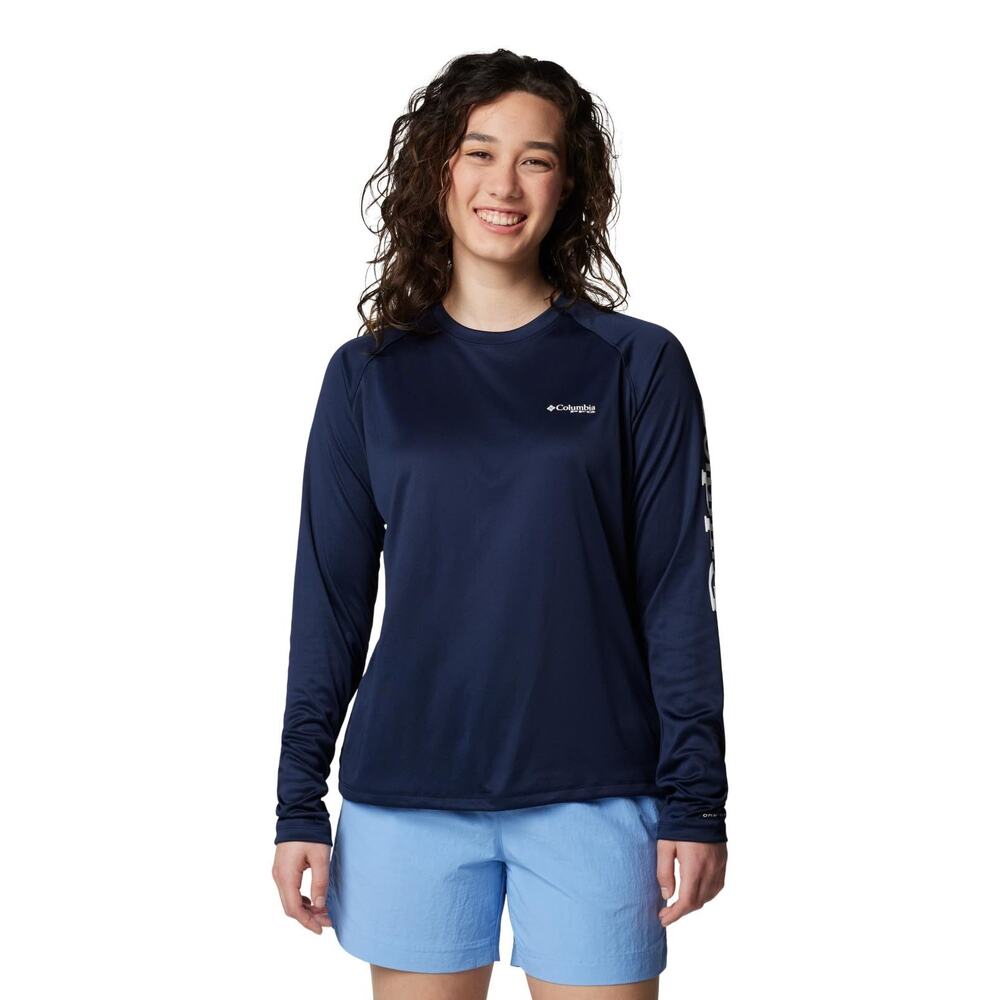 Columbia Women’s PFG Tidal Tee II Long Sleeve Shirt, Collegiate Size XS 11797